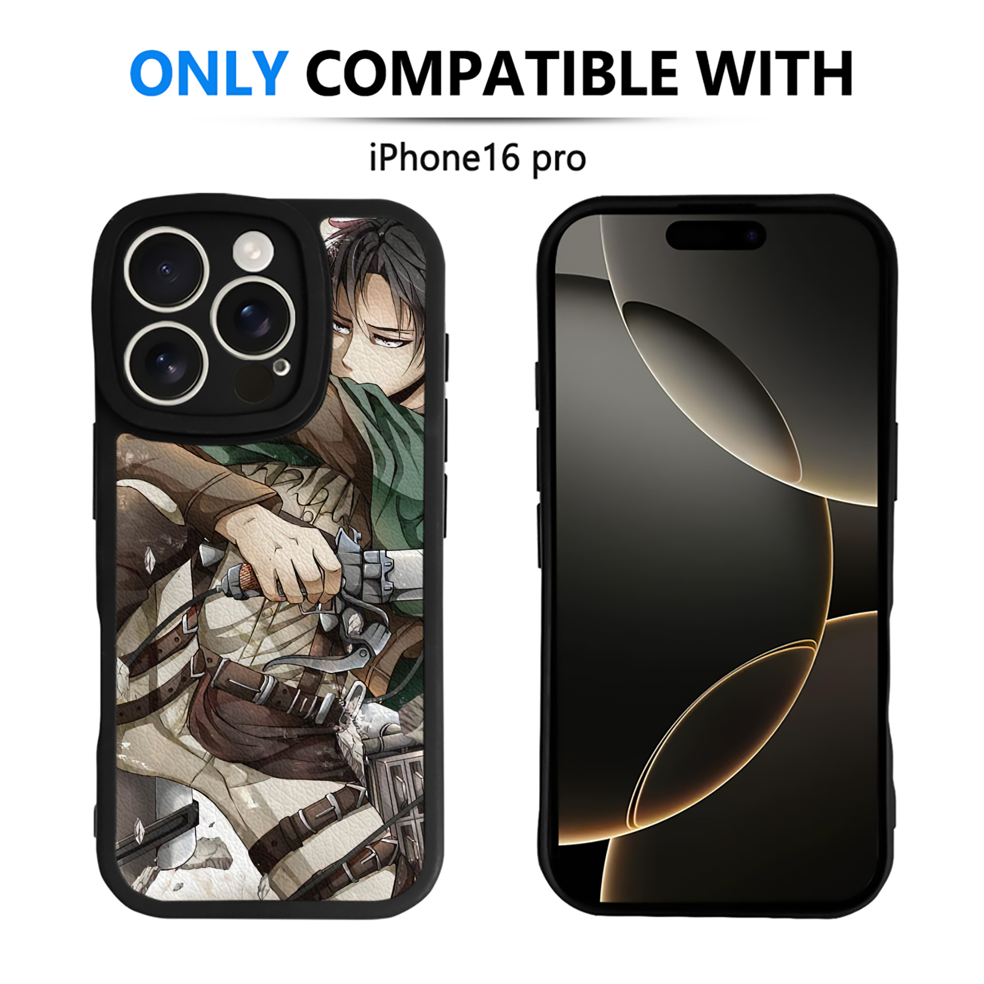 （画像用） 進撃の巨人 Attack on Titan 【iPhone 16シリーズ対応】シリコンスマホケース（レザー調） 材質：シリコン